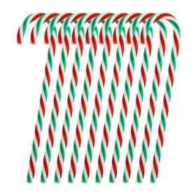 Christmas Candy Canes Acrylic Xmas Tree Pendants Xmas Party Crutch Hanging New Year Christmas Party Home Decoration Gifts (Color: green)